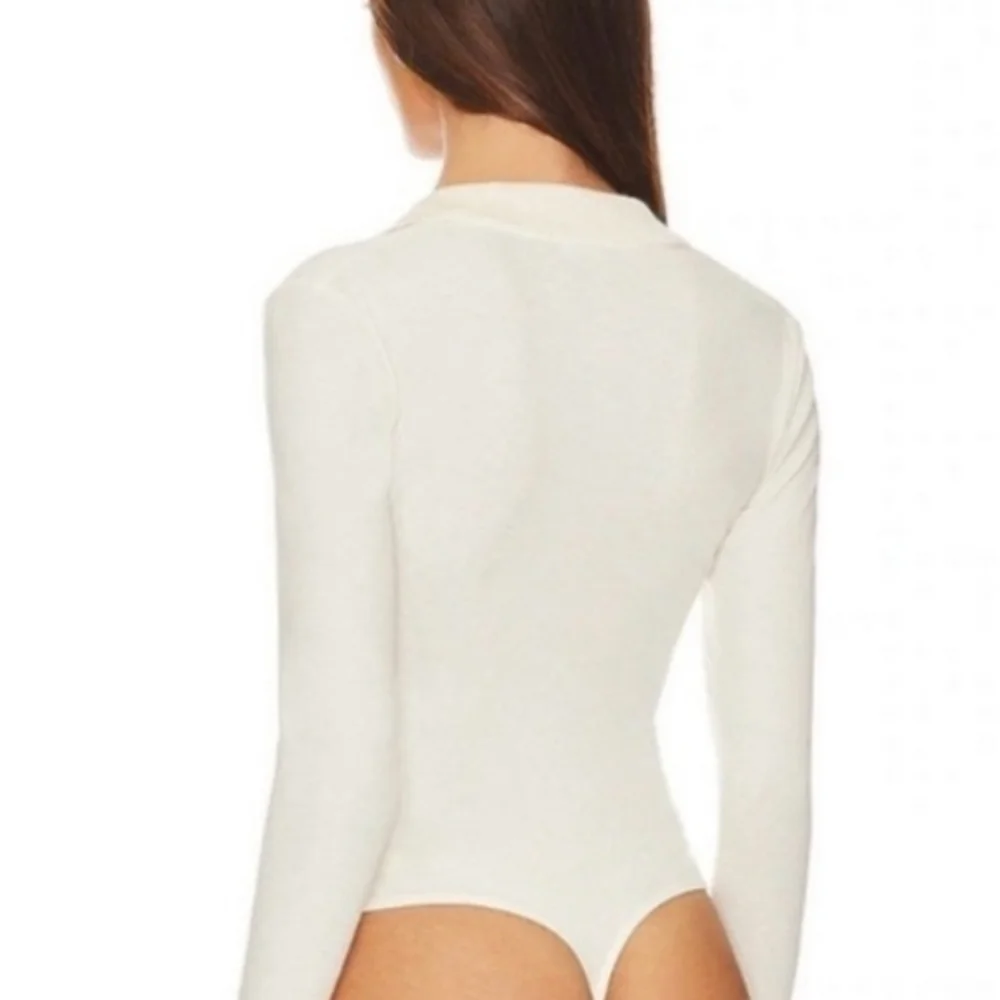 Free People Do It Right Bodysuit in Blanchette lvory - Picture 4 of 5